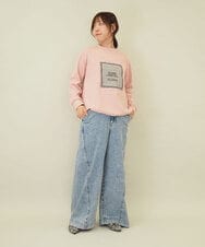 ZMLGE15140 al'aise modulation(アレーズモジュレーション) ワイドデニムパンツ ブルー