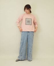 ZMLGE15140 al'aise modulation(アレーズモジュレーション) ワイドデニムパンツ ブルー