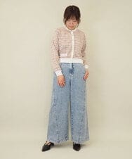 ZMLGE15140 al'aise modulation(アレーズモジュレーション) ワイドデニムパンツ ブルー