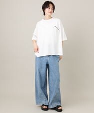 ZMLGE15140 al'aise modulation(アレーズモジュレーション) ワイドデニムパンツ ブルー