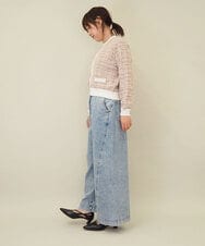 ZMLGE15140 al'aise modulation(アレーズモジュレーション) ワイドデニムパンツ ブルー