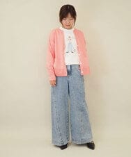 ZMLGE15140 al'aise modulation(アレーズモジュレーション) ワイドデニムパンツ ブルー