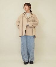 ZMLGE15140 al'aise modulation(アレーズモジュレーション) ワイドデニムパンツ ブルー