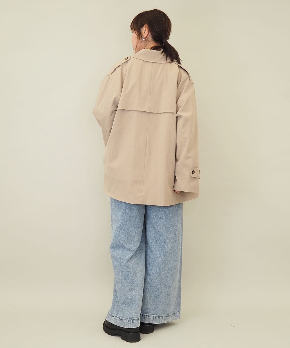 ZMLGE15140 al'aise modulation(アレーズモジュレーション) ワイドデニムパンツ ブルー