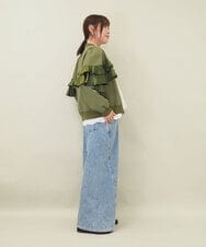 ZMLGE15140 al'aise modulation(アレーズモジュレーション) ワイドデニムパンツ ブルー