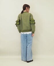 ZMLGE15140 al'aise modulation(アレーズモジュレーション) ワイドデニムパンツ ブルー