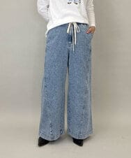 ZMLGE15140 al'aise modulation(アレーズモジュレーション) ワイドデニムパンツ ブルー