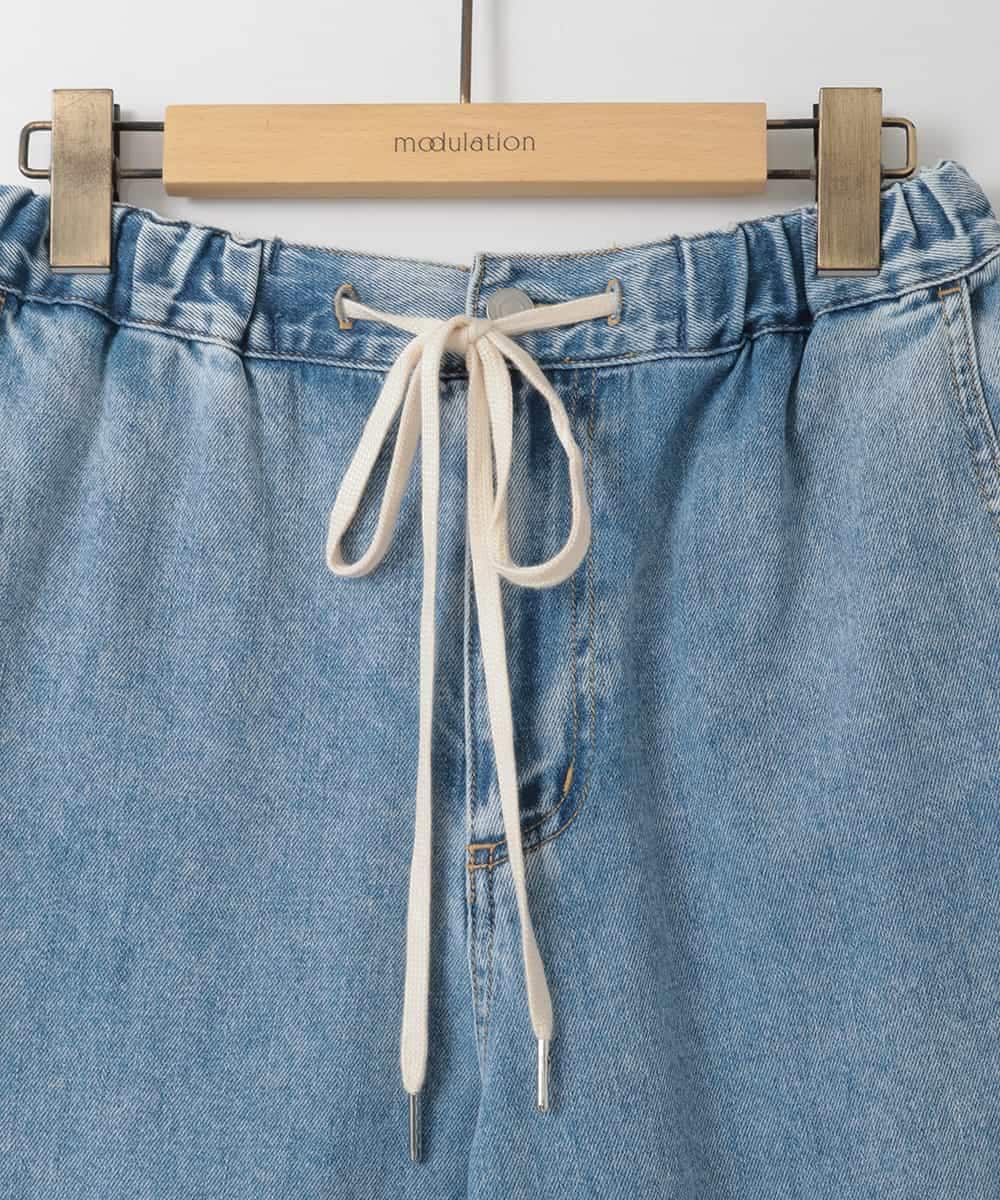 ZMLGE15140 al'aise modulation(アレーズモジュレーション) ワイドデニムパンツ ブルー