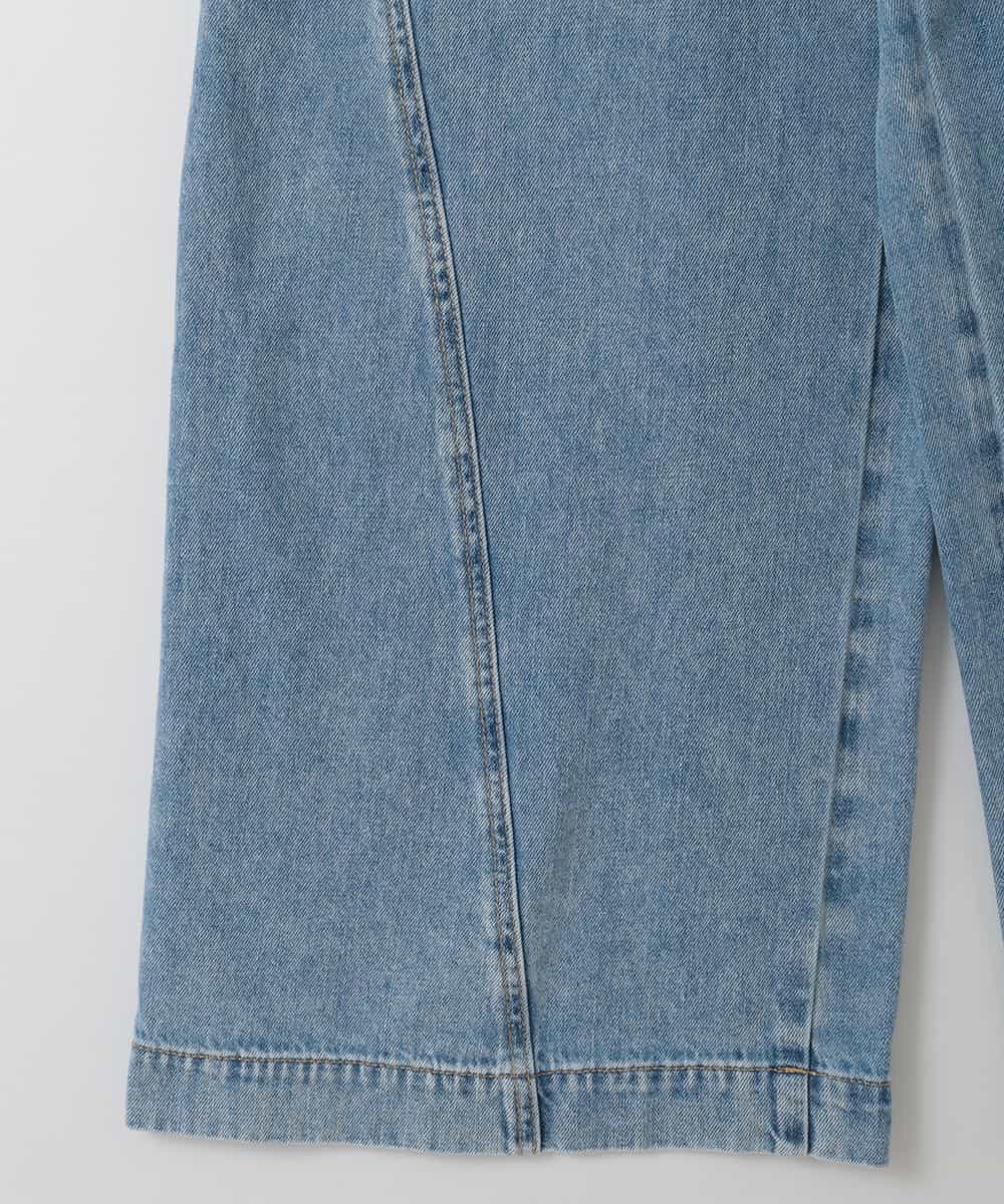 ZMLGE15140 al'aise modulation(アレーズモジュレーション) ワイドデニムパンツ ブルー