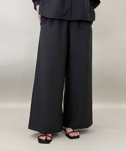 ZMLGE16090 al'aise modulation 【洗える】リネンライクワイドパンツ