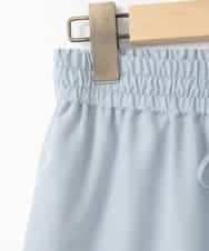 ZMLGE16090 al'aise modulation(アレーズモジュレーション) 【洗える】リネンライクワイドパンツ ライトブルー