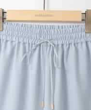 ZMLGE16090 al'aise modulation(アレーズモジュレーション) 【洗える】リネンライクワイドパンツ ライトブルー