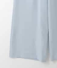 ZMLGE16090 al'aise modulation(アレーズモジュレーション) 【洗える】リネンライクワイドパンツ ライトブルー