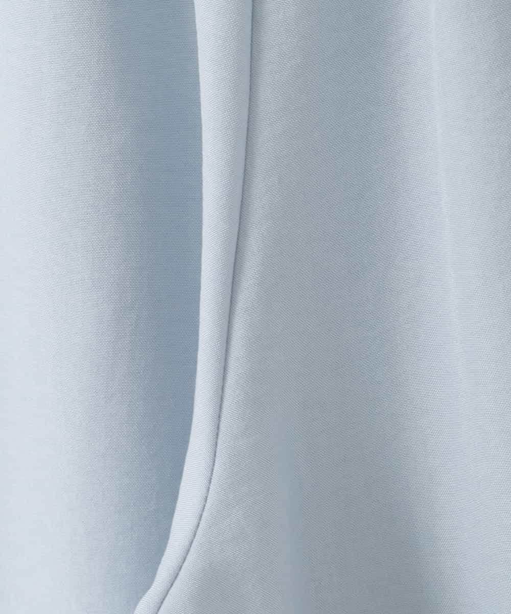 ZMLGE16090 al'aise modulation(アレーズモジュレーション) 【洗える】リネンライクワイドパンツ ライトブルー