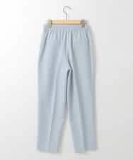 ZMLGE17090 al'aise modulation(アレーズモジュレーション) 【洗える】リネンライクテーパードパンツ ライトブルー