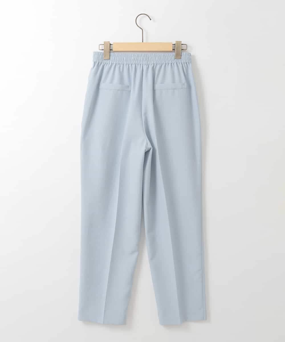 ZMLGE17090 al'aise modulation(アレーズモジュレーション) 【洗える】リネンライクテーパードパンツ ライトブルー