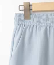 ZMLGE17090 al'aise modulation(アレーズモジュレーション) 【洗える】リネンライクテーパードパンツ ライトブルー