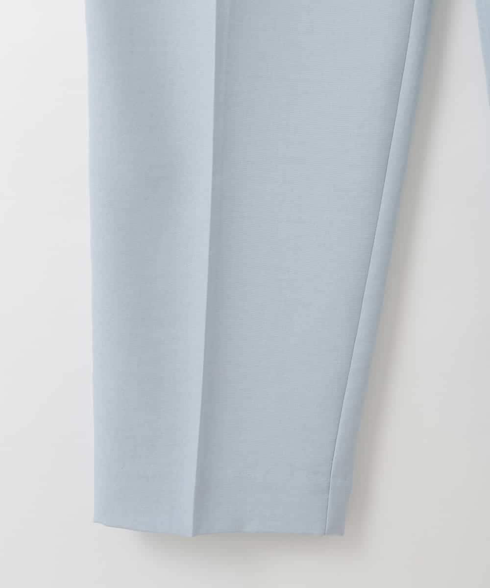 ZMLGE17090 al'aise modulation(アレーズモジュレーション) 【洗える】リネンライクテーパードパンツ ライトブルー