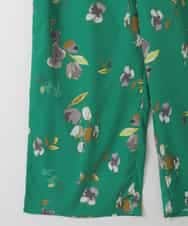 ZMLGE18160 al'aise modulation(アレーズモジュレーション) フラワープリントイージーワイドパンツ グリーン