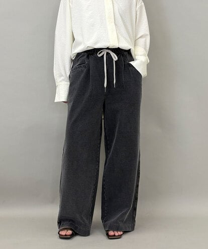 ZMLGE19120 al'aise modulation デニムライクカットパンツ