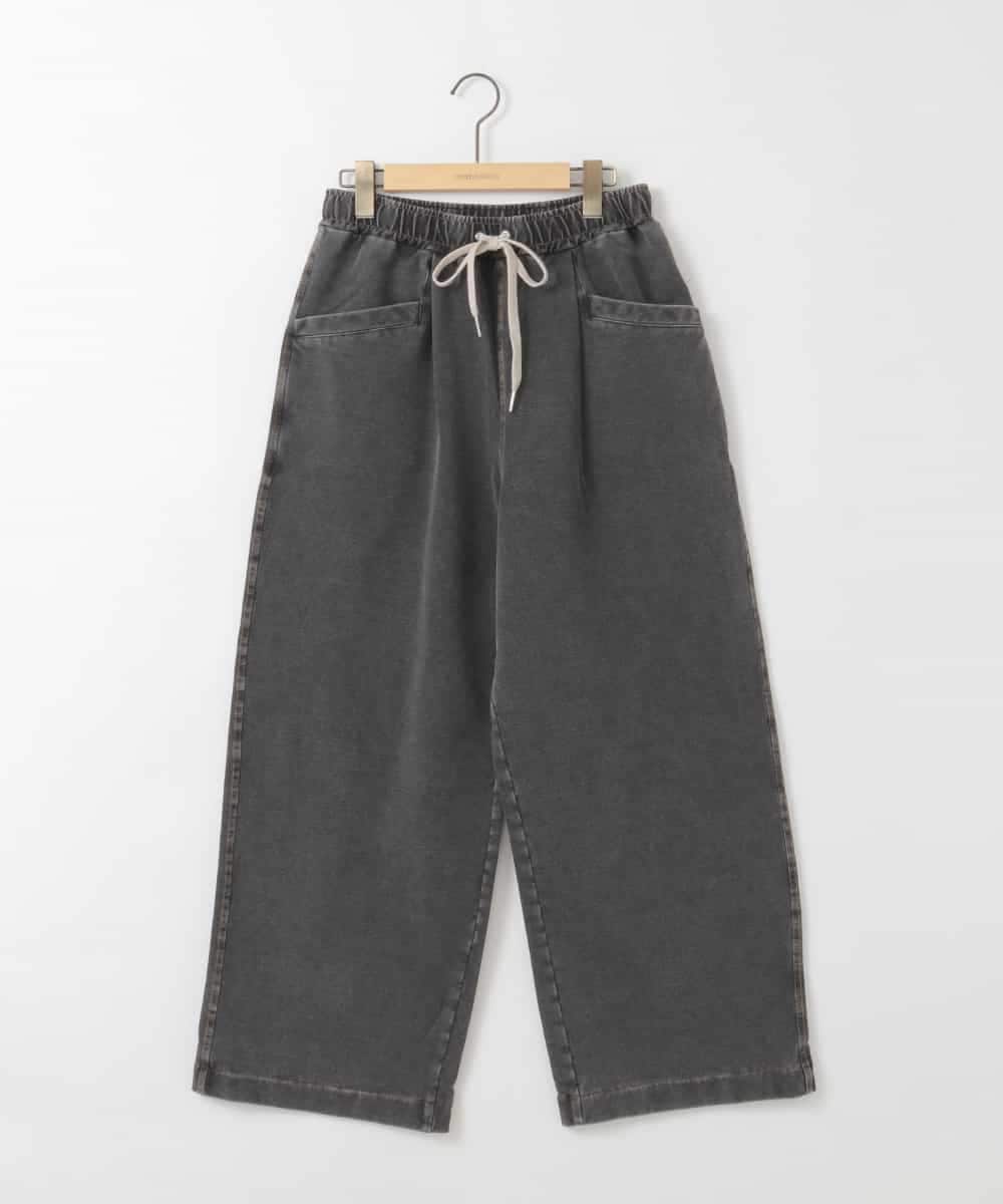 ZMLGE19120 al'aise modulation(アレーズモジュレーション) デニムライクカットパンツ ブラック