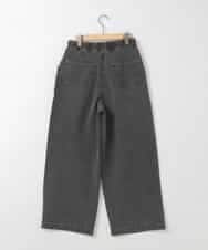 ZMLGE19120 al'aise modulation(アレーズモジュレーション) デニムライクカットパンツ ブラック