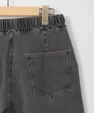 ZMLGE19120 al'aise modulation(アレーズモジュレーション) デニムライクカットパンツ ブラック