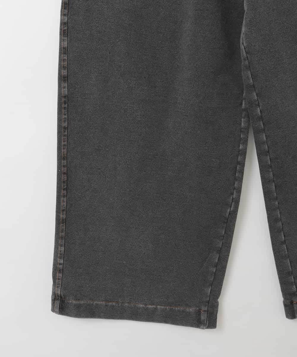 ZMLGE19120 al'aise modulation(アレーズモジュレーション) デニムライクカットパンツ ブラック