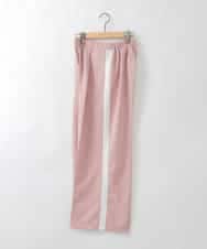 ZMLGE20140 al'aise modulation(アレーズモジュレーション) サイドラインセンタープレスワイドパンツ ピンク