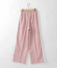ZMLGE20140 al'aise modulation(アレーズモジュレーション) サイドラインセンタープレスワイドパンツ ピンク