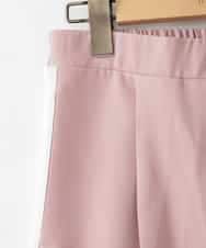 ZMLGE20140 al'aise modulation(アレーズモジュレーション) サイドラインセンタープレスワイドパンツ ピンク