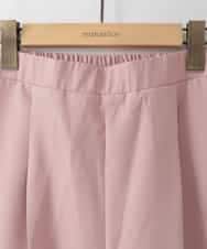 ZMLGE20140 al'aise modulation(アレーズモジュレーション) サイドラインセンタープレスワイドパンツ ピンク