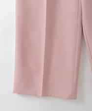 ZMLGE20140 al'aise modulation(アレーズモジュレーション) サイドラインセンタープレスワイドパンツ ピンク