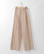 ZMLGE20140 al'aise modulation(アレーズモジュレーション) サイドラインセンタープレスワイドパンツ ベージュ