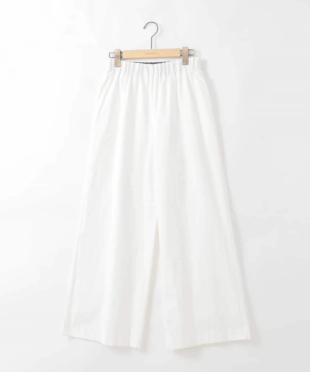 ZMLGE21110 al'aise modulation(アレーズモジュレーション) タックギャザーワイドパンツ アイボリー
