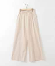 ZMLGE21110 al'aise modulation(アレーズモジュレーション) タックギャザーワイドパンツ ベージュ
