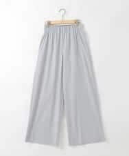 ZMLGE21110 al'aise modulation(アレーズモジュレーション) タックギャザーワイドパンツ グレー