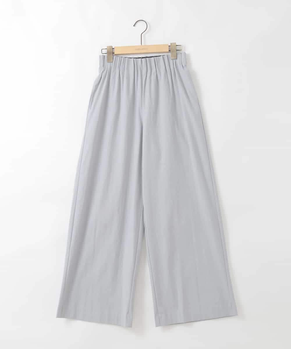 ZMLGE21110 al'aise modulation(アレーズモジュレーション) タックギャザーワイドパンツ グレー