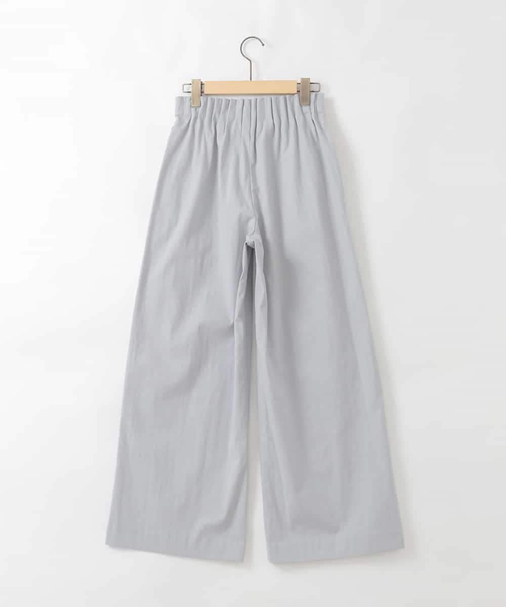 ZMLGE21110 al'aise modulation(アレーズモジュレーション) タックギャザーワイドパンツ グレー