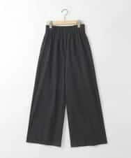 ZMLGE21110 al'aise modulation(アレーズモジュレーション) タックギャザーワイドパンツ ブラック