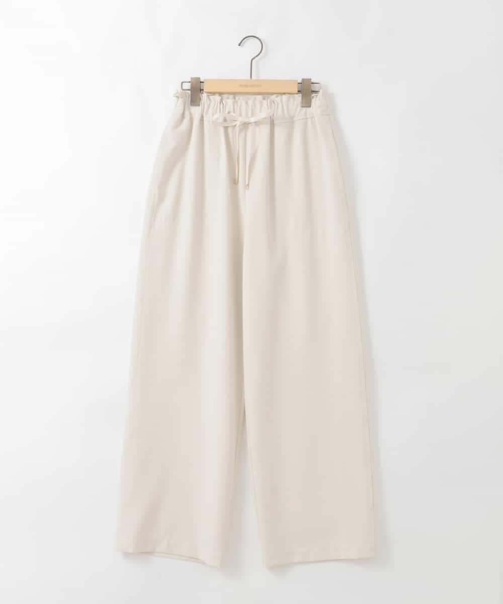 ZMLGE22128 al'aise modulation(アレーズモジュレーション) ドロストイージーパンツ アイボリー