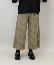 ZMLGE23090 al'aise modulation(アレーズモジュレーション) アソート柄ZIPパンツ カーキ