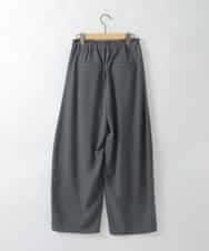 ZMLGE25128 al'aise modulation(アレーズモジュレーション) ウエストギャザーバレルワイドパンツ ダークグレー