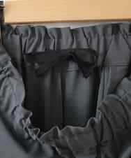 ZMLGE25128 al'aise modulation(アレーズモジュレーション) ウエストギャザーバレルワイドパンツ ダークグレー