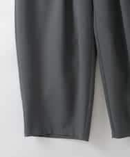 ZMLGE25128 al'aise modulation(アレーズモジュレーション) ウエストギャザーバレルワイドパンツ ダークグレー