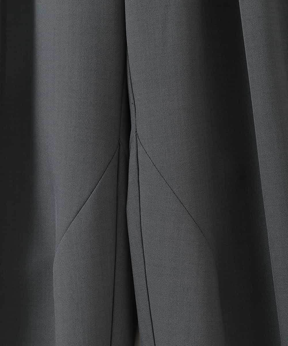 ZMLGE25128 al'aise modulation(アレーズモジュレーション) ウエストギャザーバレルワイドパンツ ダークグレー