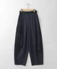 ZMLGE27128 al'aise modulation(アレーズモジュレーション) ポイントレースジャージーバレルパンツ ネイビー