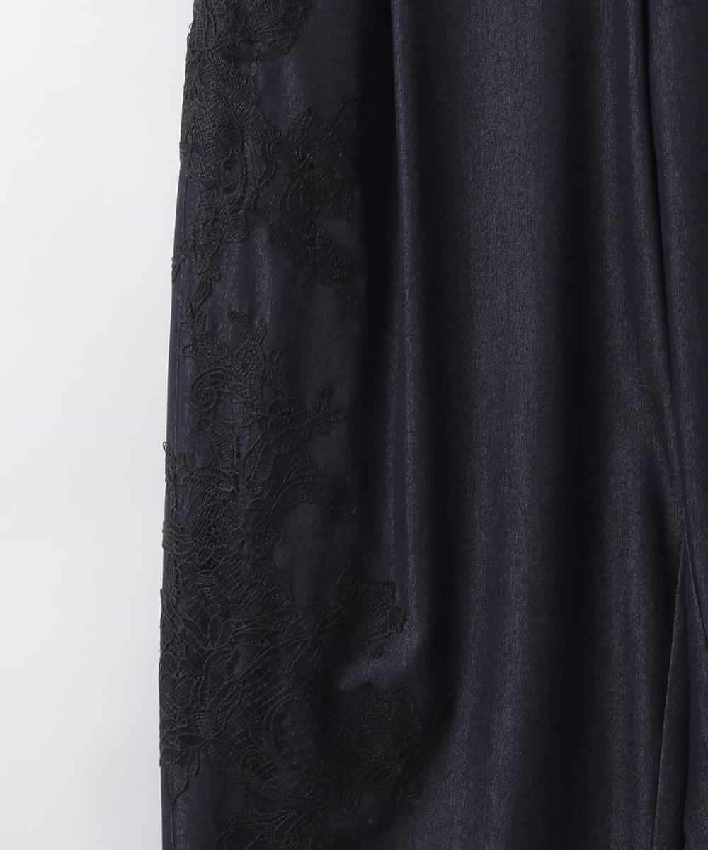 ZMLGE27128 al'aise modulation(アレーズモジュレーション) ポイントレースジャージーバレルパンツ ネイビー