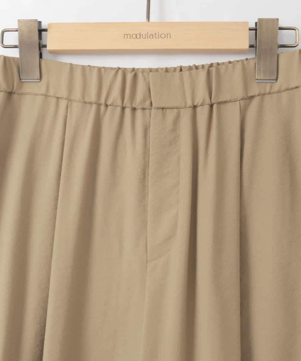 ZMLGE28170 al'aise modulation(アレーズモジュレーション) サイドラインイージーパンツ ベージュ