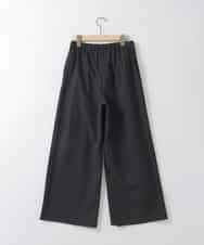 ZMLGE37090 al'aise modulation(アレーズモジュレーション) 【洗える/UV】ストレッチイージーワイドパンツ ブラック